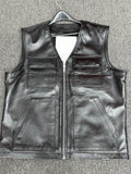 Men's Leather Brooklyn Vest [Slim-Cut]