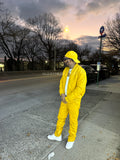 Men's Sunshine Set With Leather Stack Pants [Yellow]