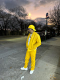 Men's Sunshine Set With Leather Stack Pants [Yellow]