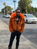 Men's Tigger 2.0 Mink Bomber Jacket [Orange Multi]