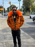 Men's Tigger 2.0 Mink Bomber Jacket [Orange Multi]