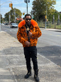 Men's Tigger 2.0 Mink Bomber Jacket [Orange Multi]