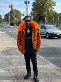 Men's Tigger 2.0 Mink Bomber Jacket [Orange Multi]