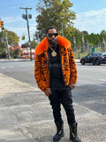 Men's Tigger 2.0 Mink Bomber Jacket [Orange Multi]