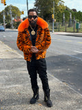 Men's Tigger 2.0 Mink Bomber Jacket [Orange Multi]