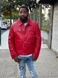 Men's Jax 2.0    Leather Jacket [Red]