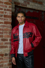 Men's 5 Borough Leather Bomber Jacket [Chicago]