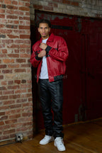 Men's 5 Borough Leather Bomber Jacket [Chicago]