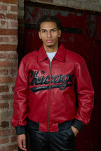 Men's 5 Borough Leather Bomber Jacket [Chicago]