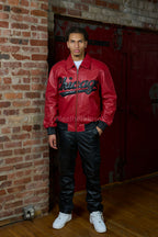 Men's 5 Borough Leather Bomber Jacket [Chicago]