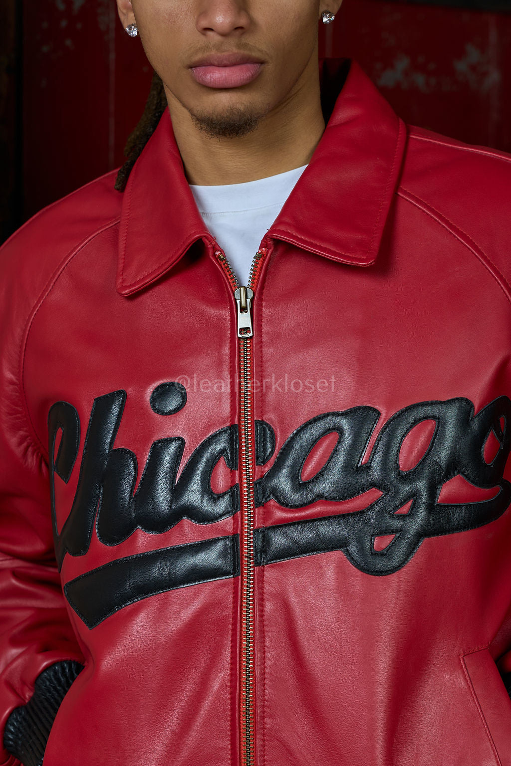 Men's 5 Borough Leather Bomber Jacket [Chicago]