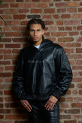Men's Rex Set With Leather Stack Pants [Black]