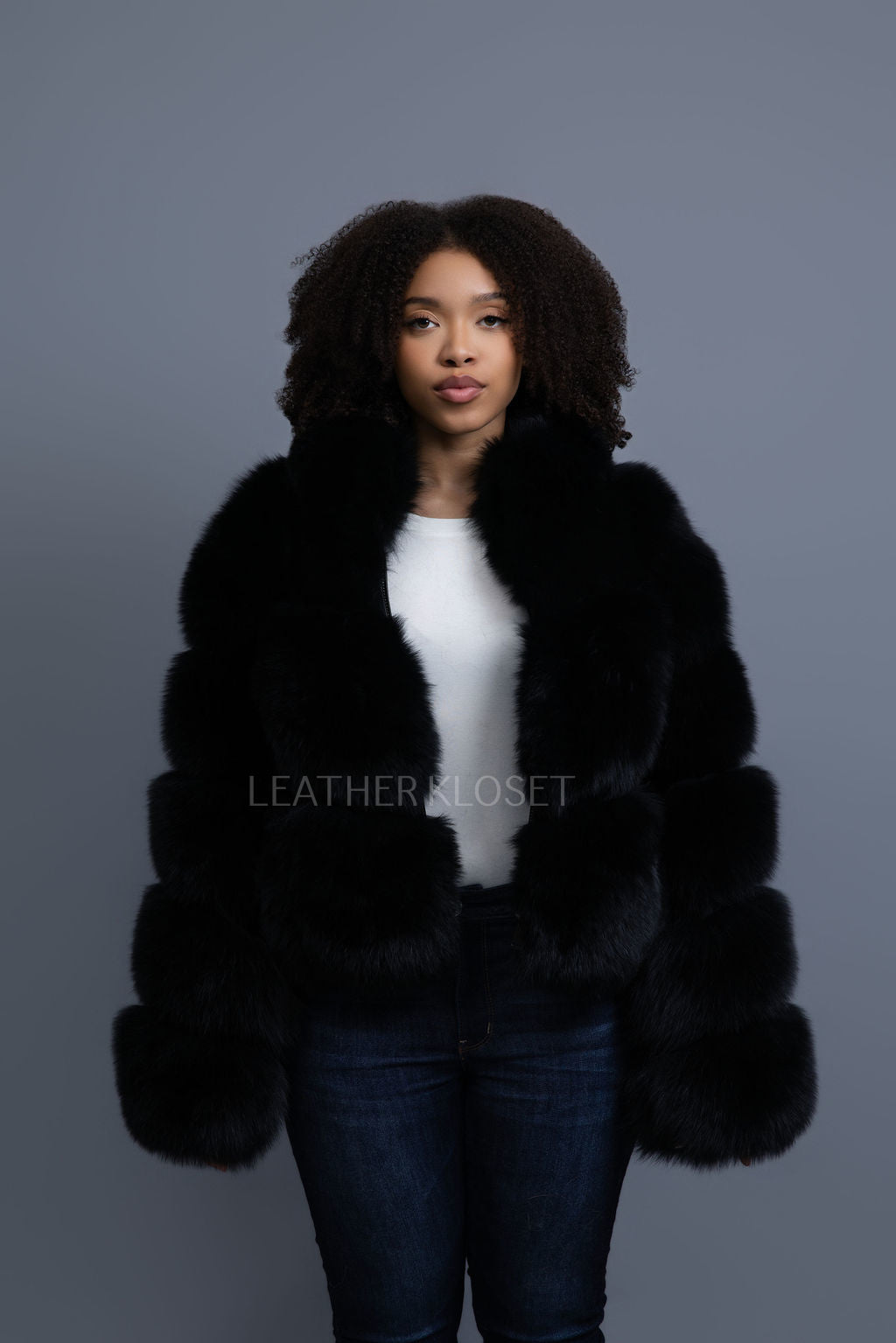 Women's Wendy Fox Bomber Jacket [Black]