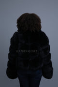Women's Wendy Fox Bomber Jacket [Black]