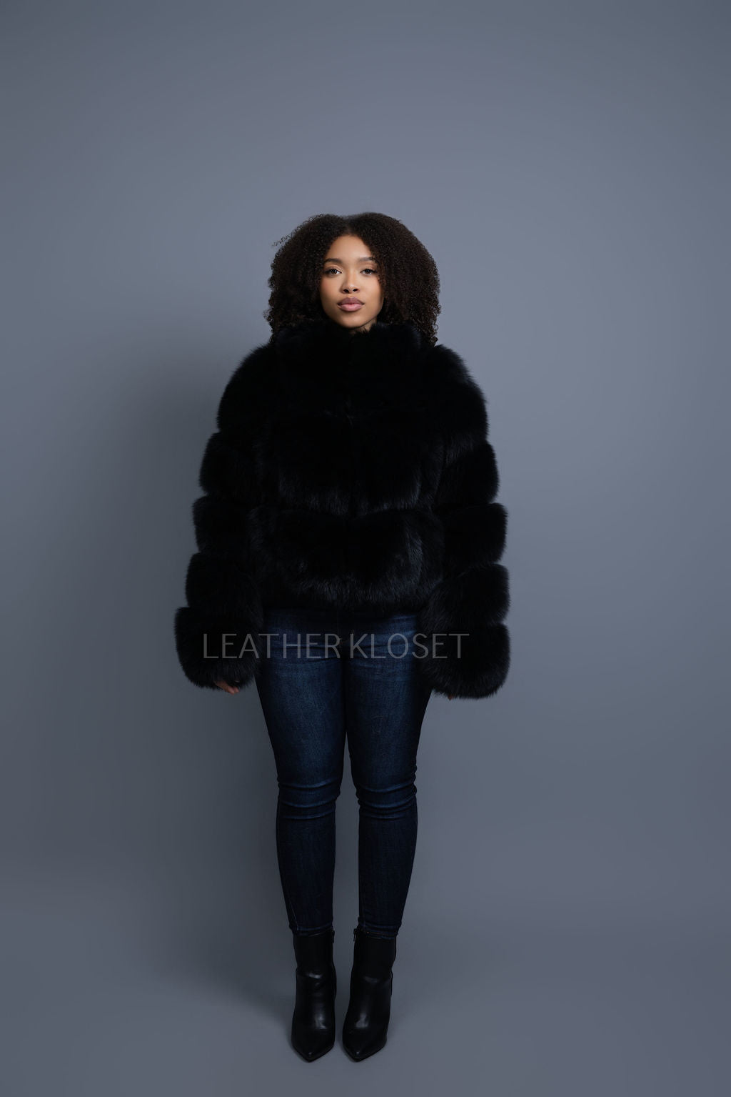 Women's Wendy Fox Bomber Jacket [Black]