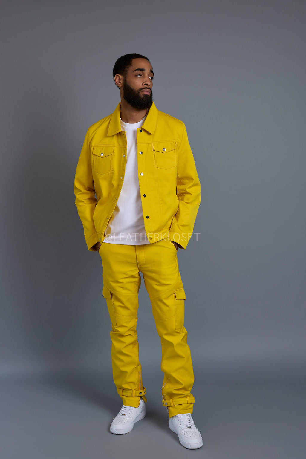 Men's Better Days Jacket And Pant Set [Yellow]