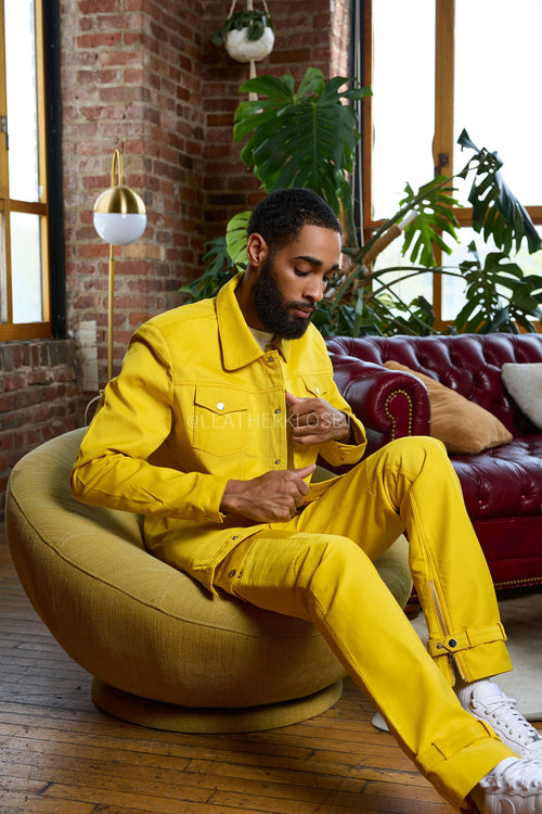 Men's Better Days Jacket And Pant Set [Yellow]