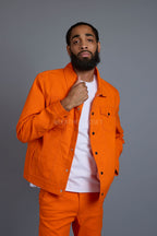 Men's Better Days Jacket And Pant Set [Orange]