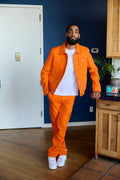 Men's Better Days Jacket And Pant Set [Orange]