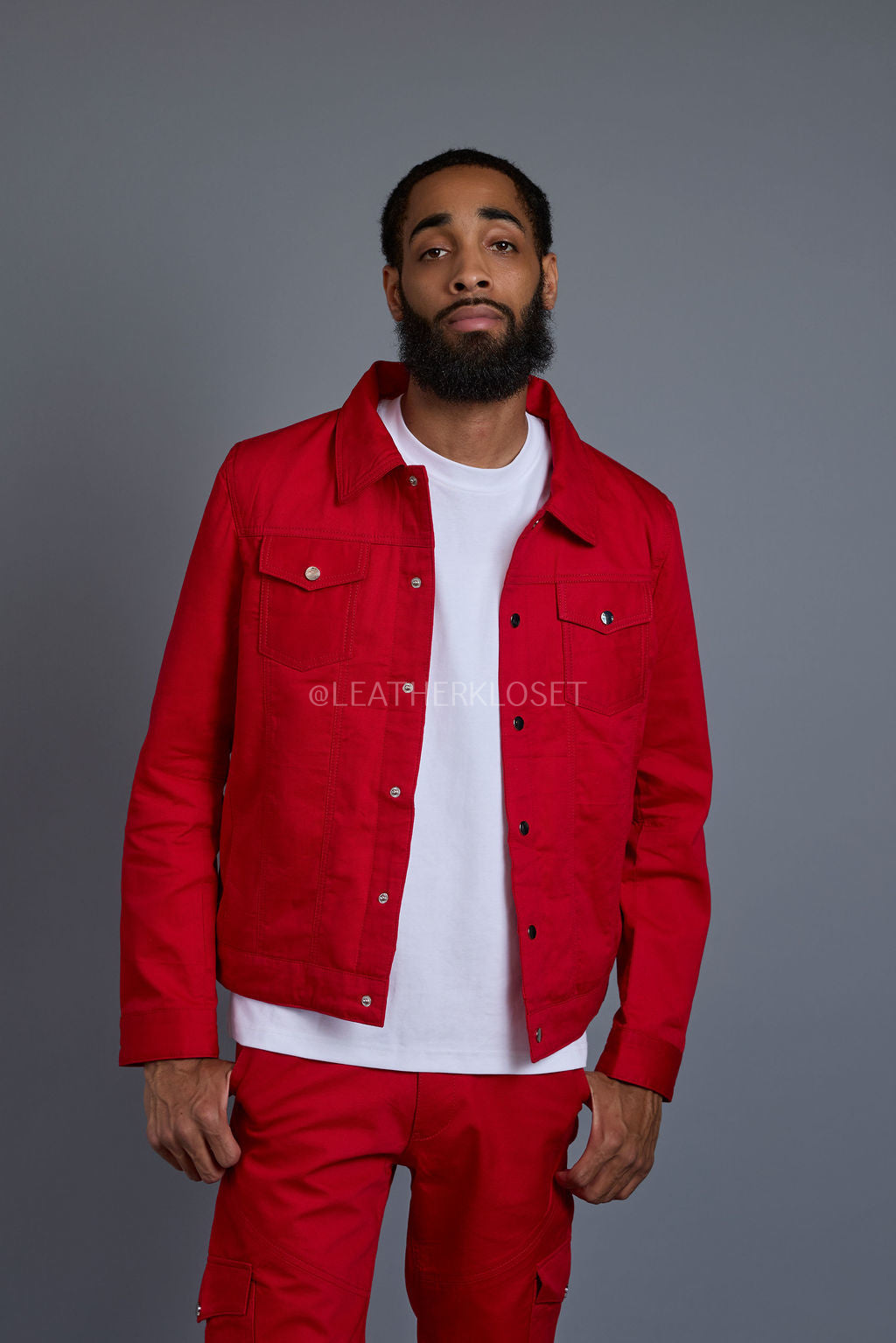Men's Better Days Jacket And Pant Set [Red]