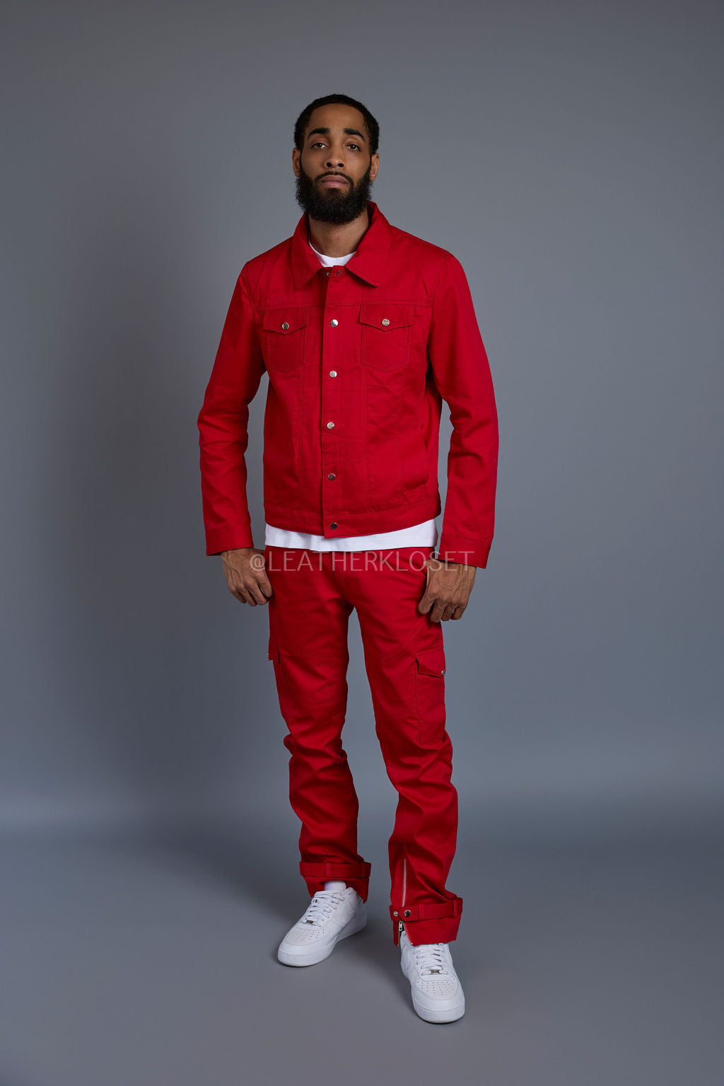 Men's Better Days Jacket And Pant Set [Red]
