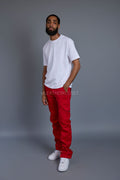 Men's Better Days Stack Pants Separate [Red]