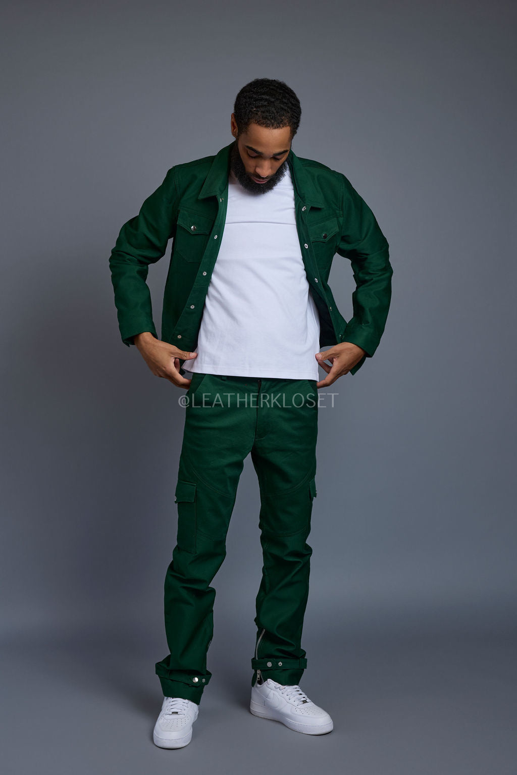 Men's Better Days Jacket And Pant Set [Forest Green]