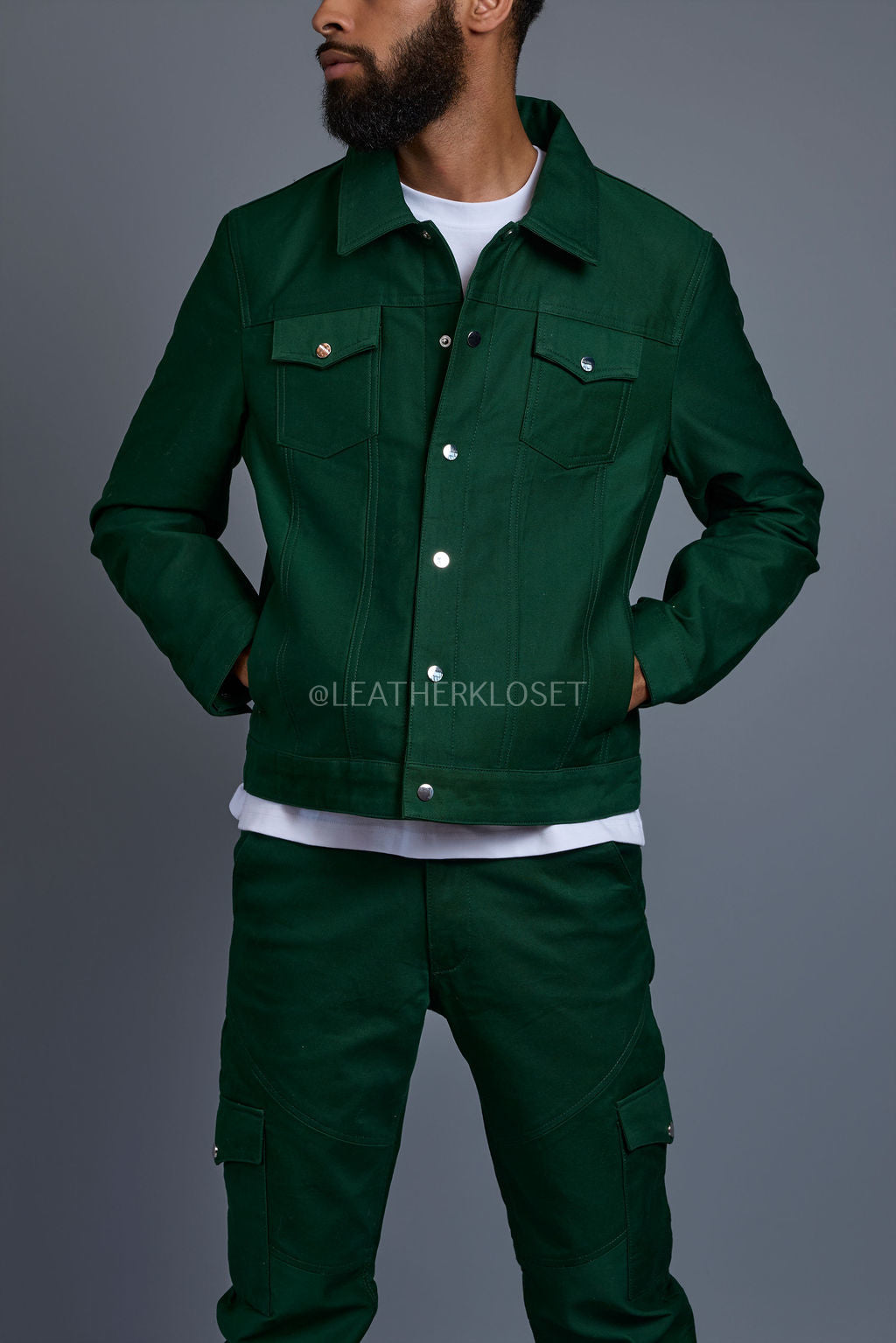 Men's Better Days Jacket And Pant Set [Forest Green]