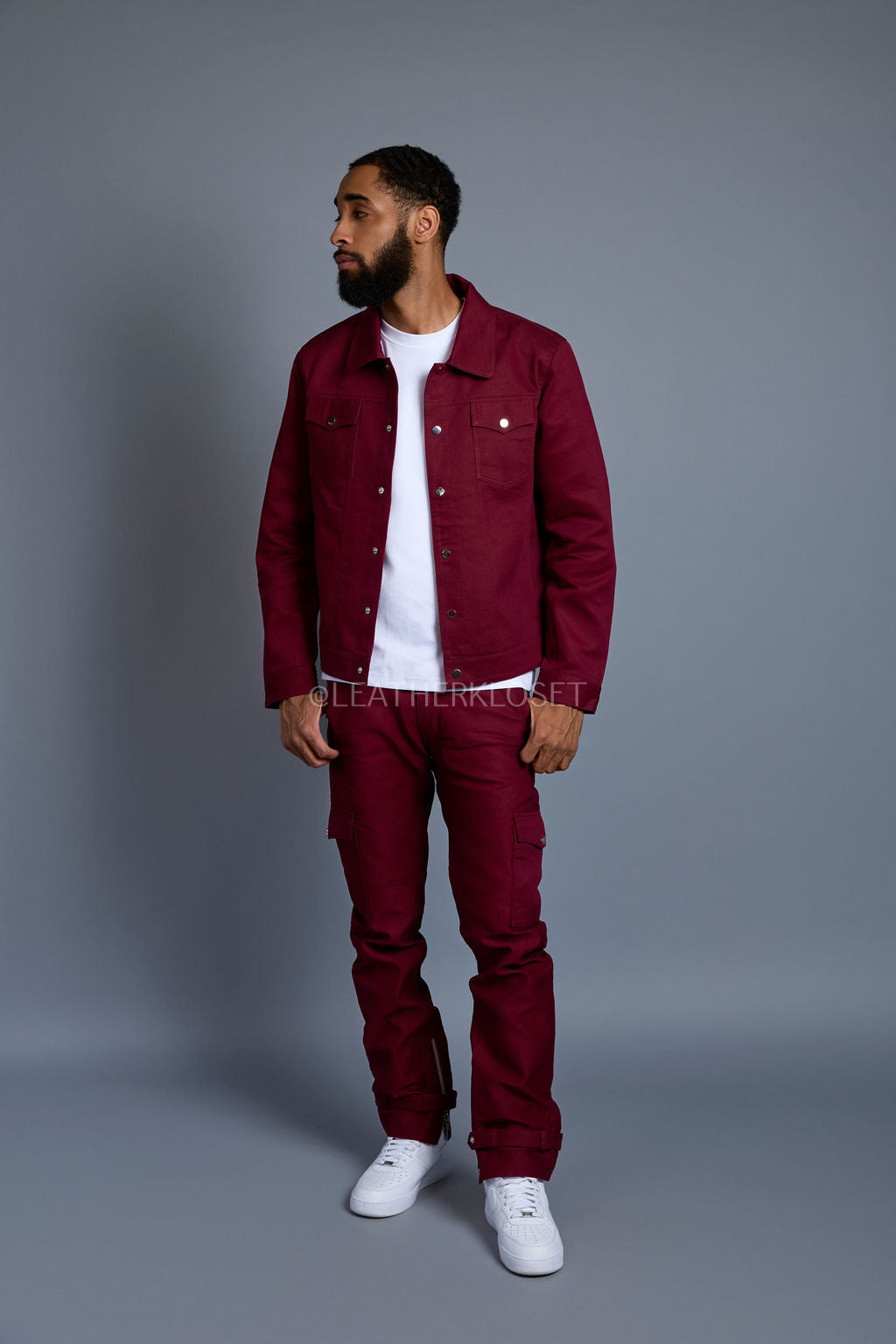 Men's Better Days Jacket And Pant Set [Burgundy]