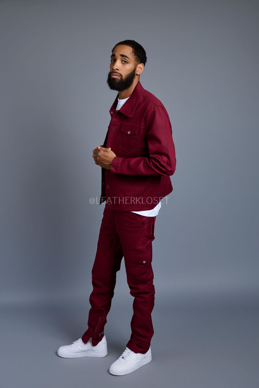 Men's Better Days Jacket And Pant Set [Burgundy]