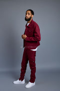 Men's Better Days Jacket And Pant Set [Burgundy]