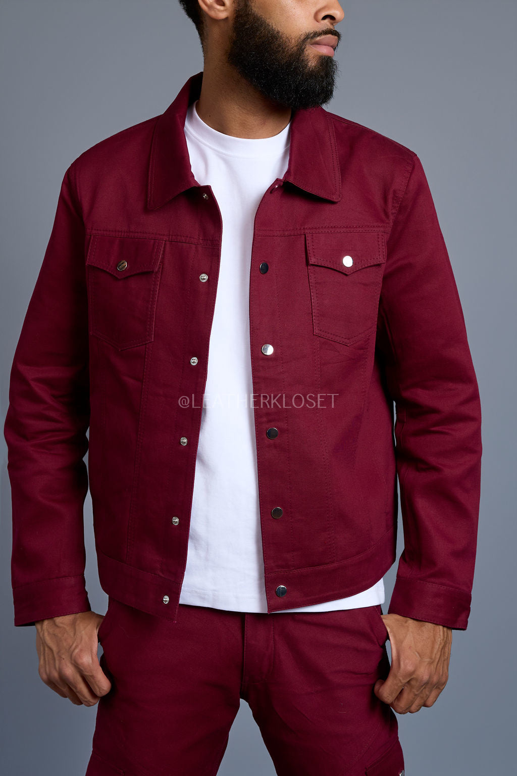 Men's Better Days Jacket And Pant Set [Burgundy]