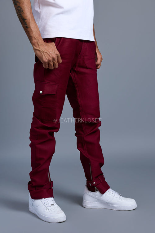 Men's Better Days Stack Pants Separate [Burgundy]