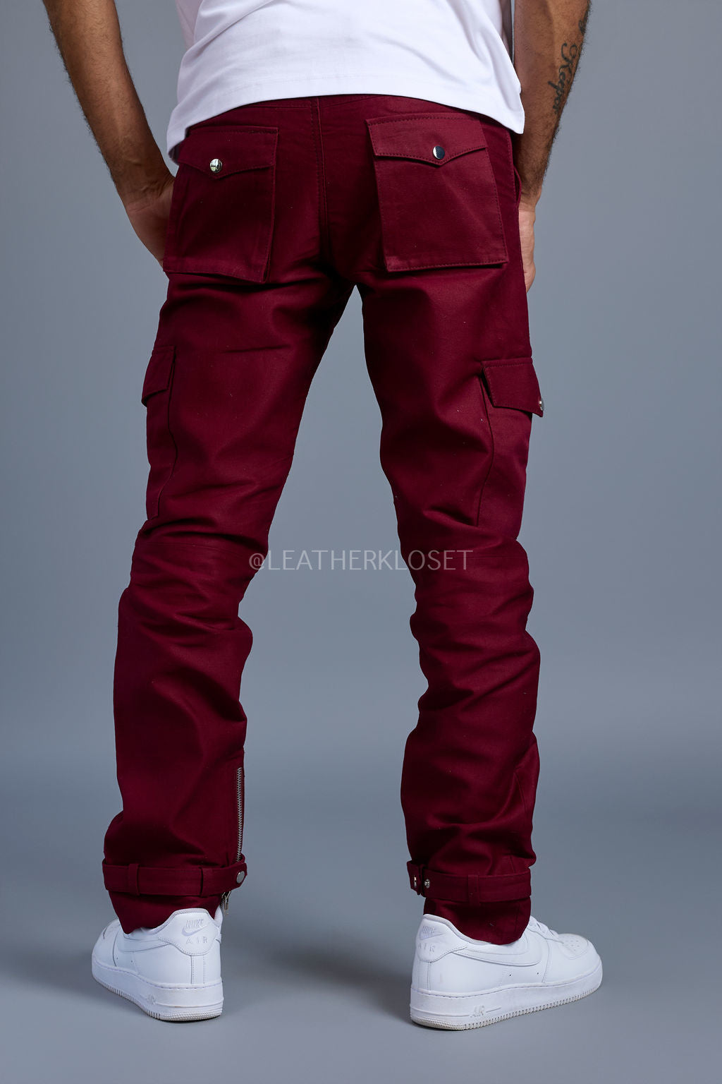 Men's Better Days Stack Pants Separate [Burgundy]