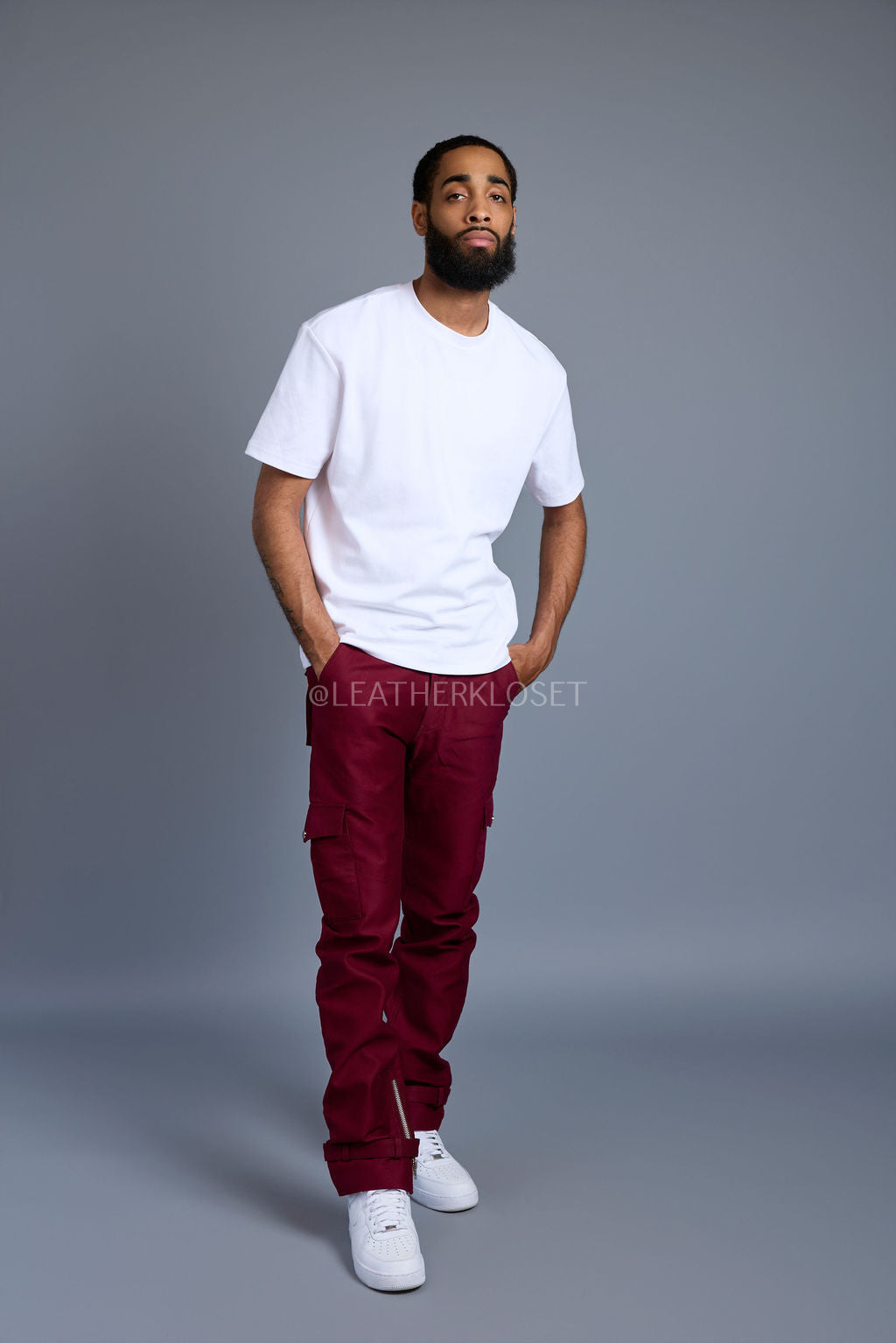 Men's Better Days Stack Pants Separate [Burgundy]