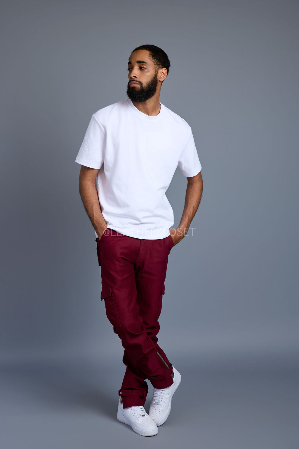 Men's Better Days Stack Pants Separate [Burgundy]