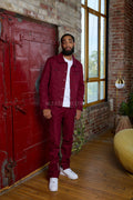 Men's Better Days Jacket And Pant Set [Burgundy]