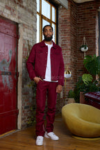 Men's Better Days Jacket And Pant Set [Burgundy]