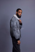 Men's Shearling Pilot Jacket [Distressed Grey]