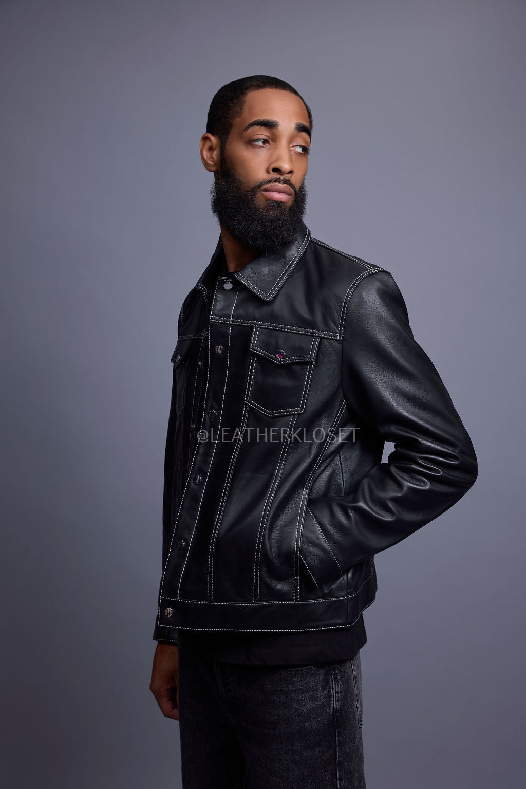 Men's Dylan Jacket Black Leather