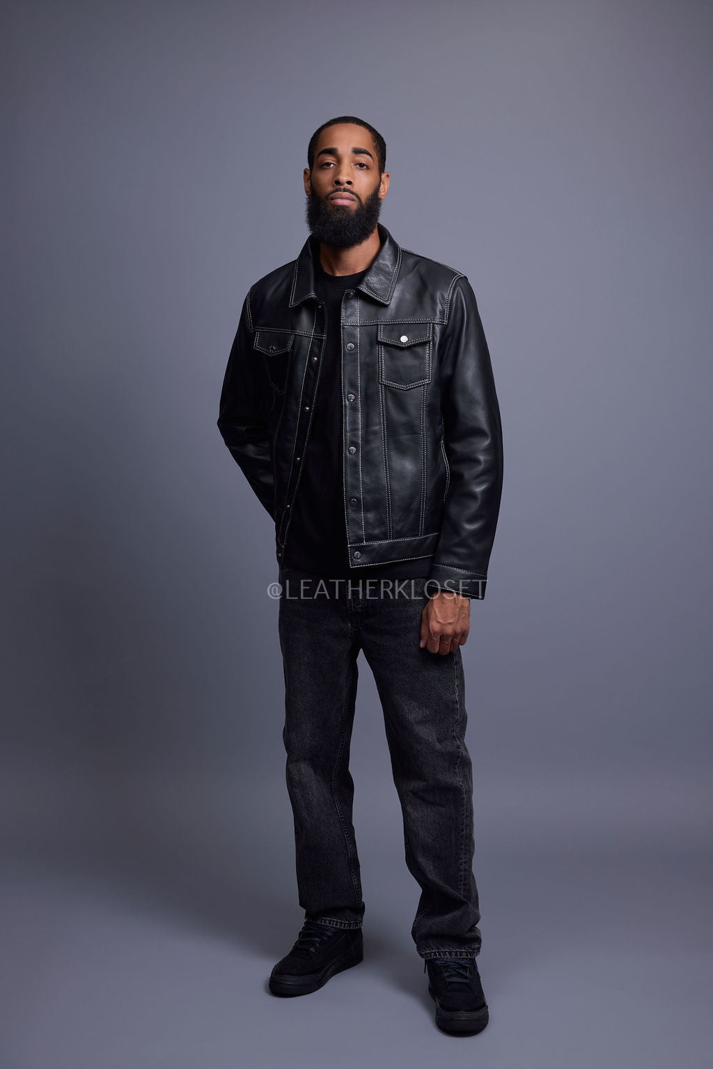 Men's Dylan Jacket Black Leather
