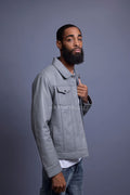 Men's Dylan Jacket Grey Leather