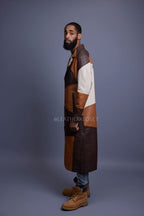 Men's Leather Unnameable Trench Coat [Multi]