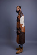 Men's Leather Unnameable Trench Coat [Multi]