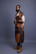 Men's Leather Unnameable Trench Coat [Multi]