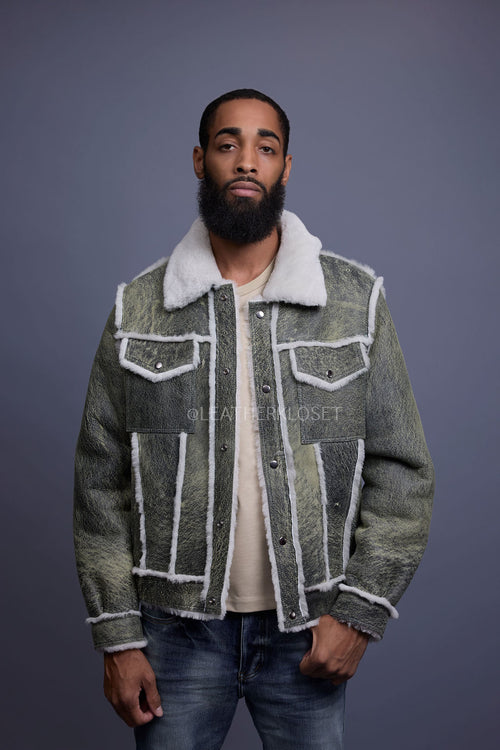 Men's Shepherd Shearling Jacket [Bean Stalk]