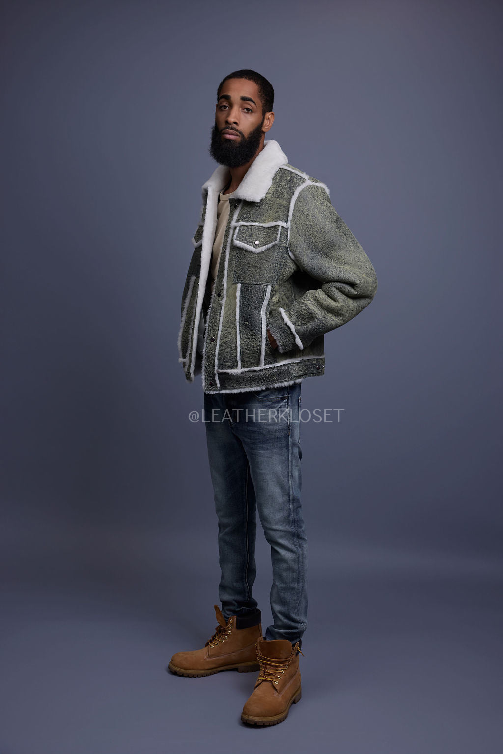 Men's Shepherd Shearling Jacket [Bean Stalk]