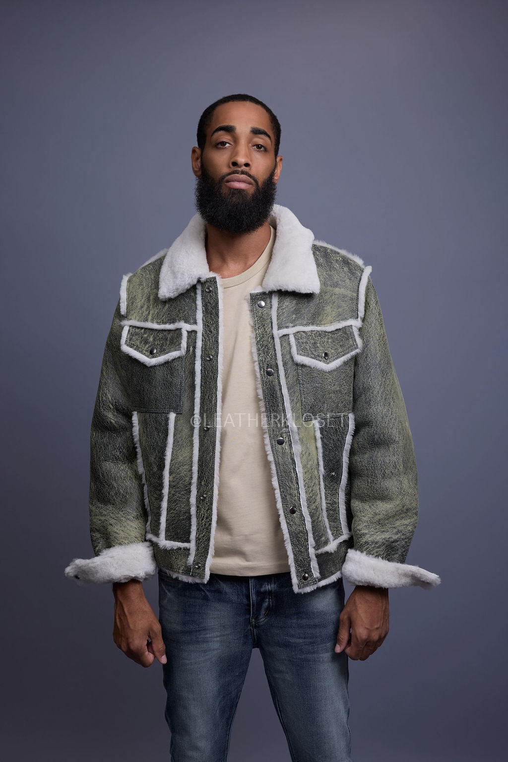 Men's Shepherd Shearling Jacket [Bean Stalk]