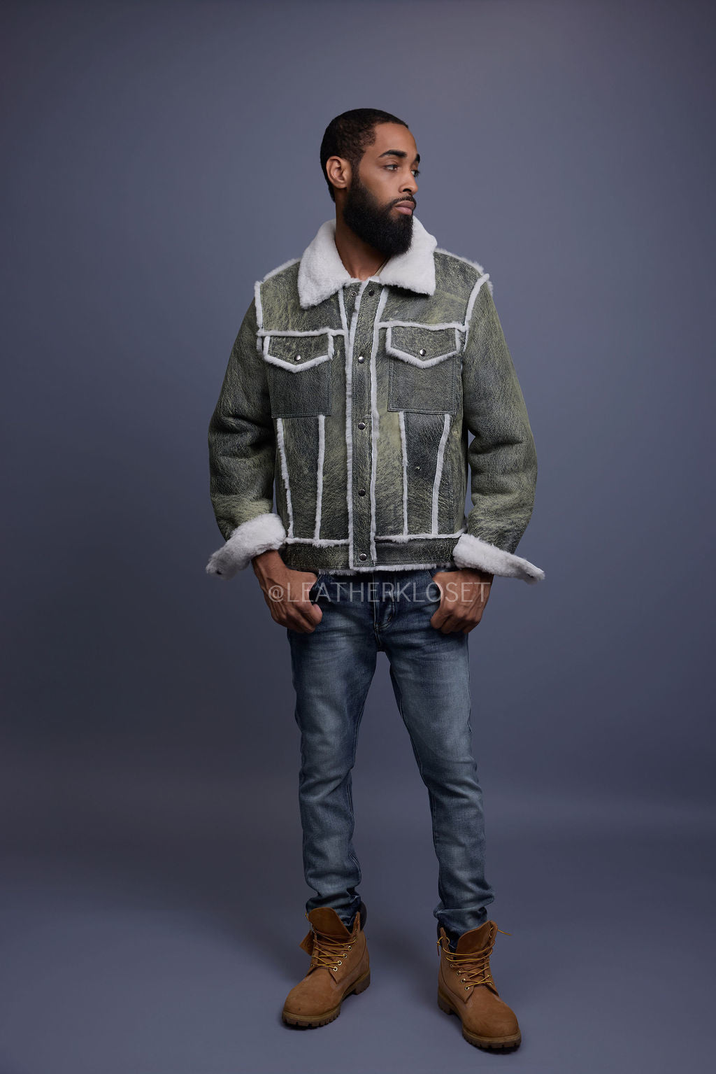 Men's Shepherd Shearling Jacket [Bean Stalk]