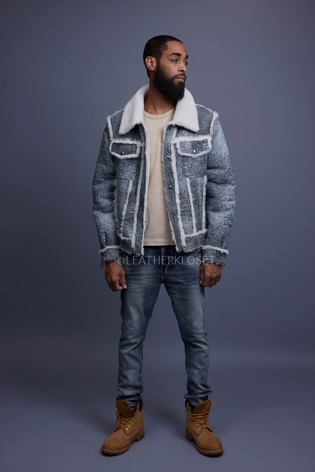 Men's Shepherd Shearling Jacket [Premium Hunter]